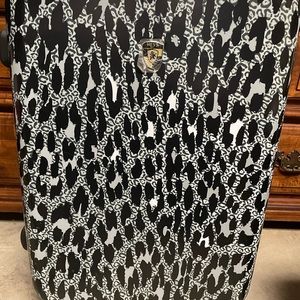Heys 28” hardside spinner suitcase NWT Leopard Melange (checked bag)